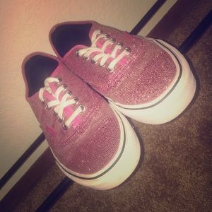 Shoes-Pink sparkle Vans